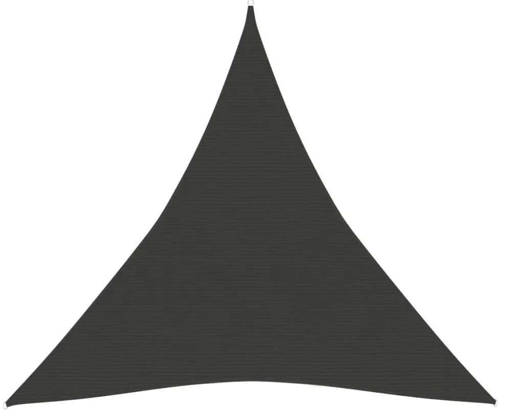 antracitszürke HDPE napvitorla 160 g/m² 3 x 3 x 3 m