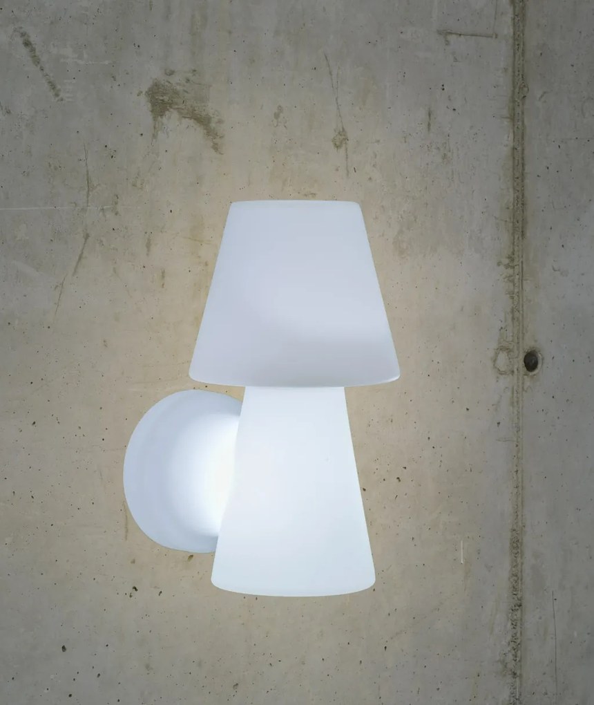 KING HOME LUMLL035OPNW LOLA Modern Kültéri Fali Lámpa Fehér E27 IP44