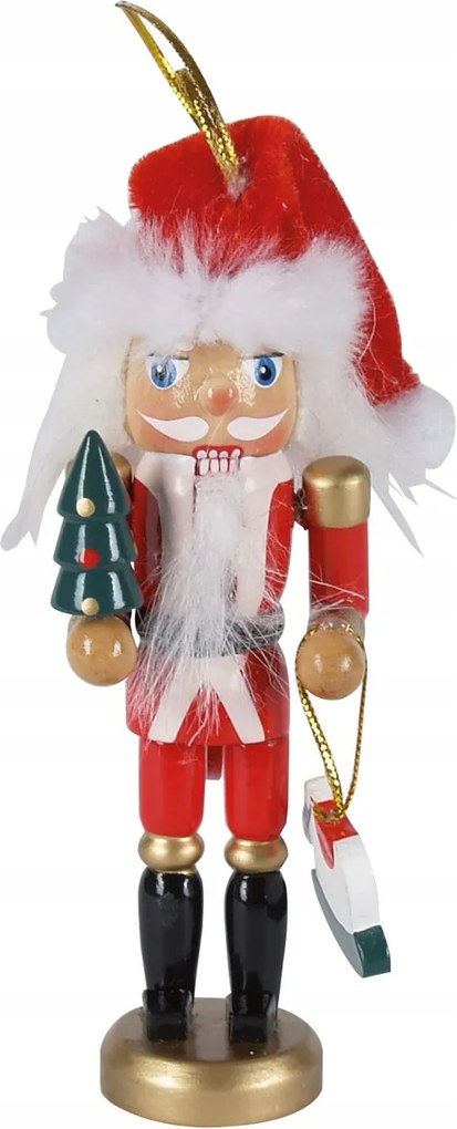 Diótörő medál 12,5 cm Mikulás