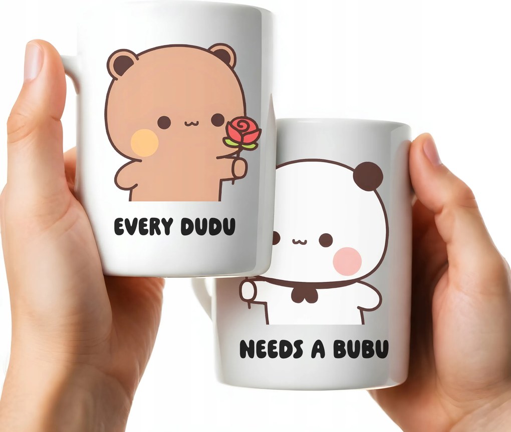 Kerámia bögre szett 330 ml Ajándék Szerelmeseknek Bubu Dudu Mackók