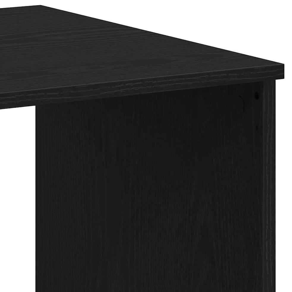fekete tölgy szerelt fa íróasztal fiókokkal 102 x 50 x 76 cm