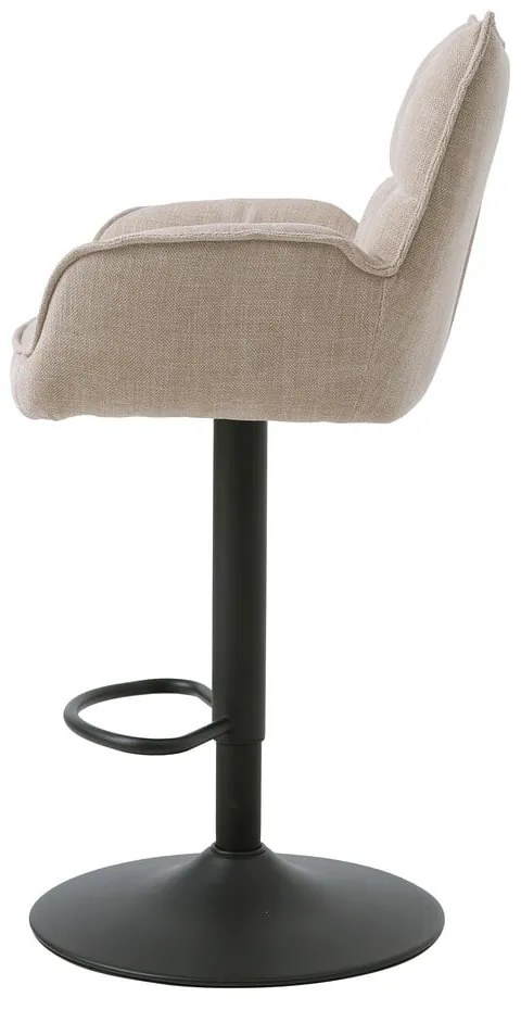 Krémszínű állítható magasságú bárszék szett 2 db-os Marilla – Unique Furniture