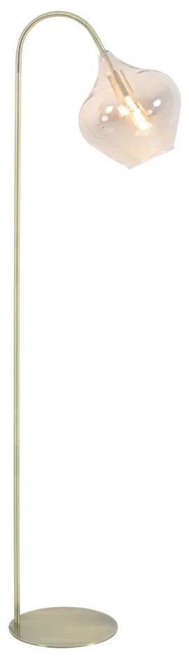 Aranyszínű állólámpa (magasság 160 cm) Rakel – Light &amp; Living