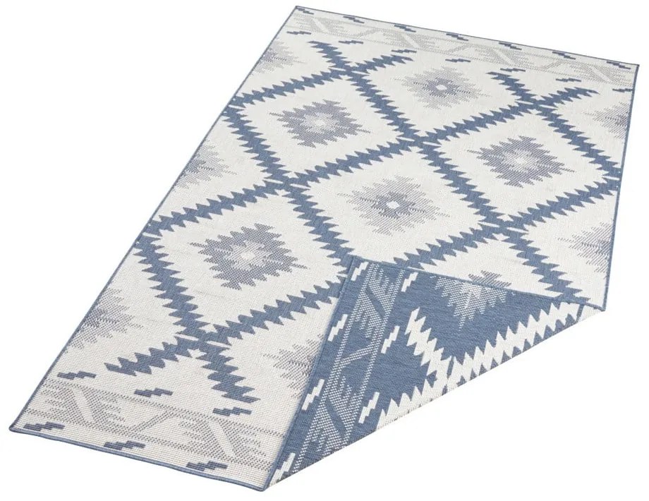 Malibu kék-krémszínű kültéri szőnyeg, 80 x 150 cm - NORTHRUGS