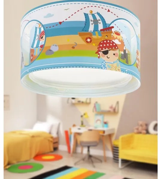 Dalber 60656 - Gyerek mennyezeti lámpa KALÓZ ISLAND 2xE27/15W/230V