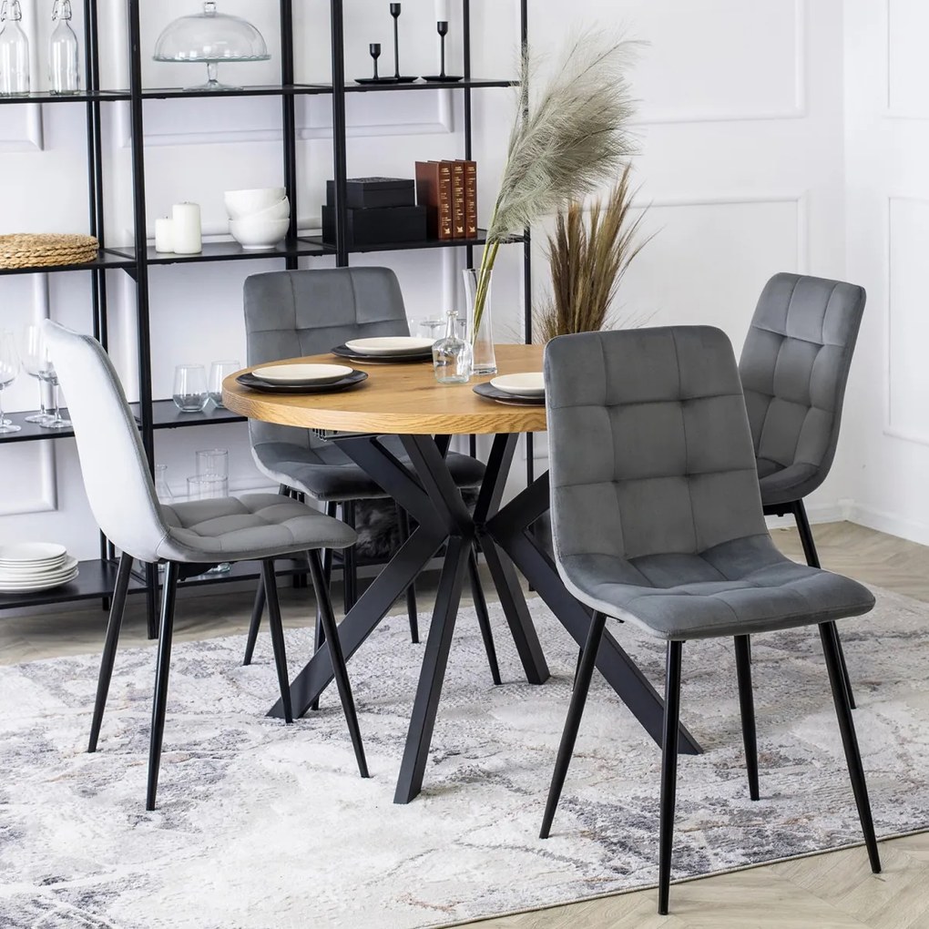 Szürke Bársony Étkezőszék. PERU