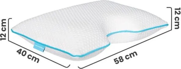 Anatómiai párna memóriahab töltettel 40x58 cm – Mila Home