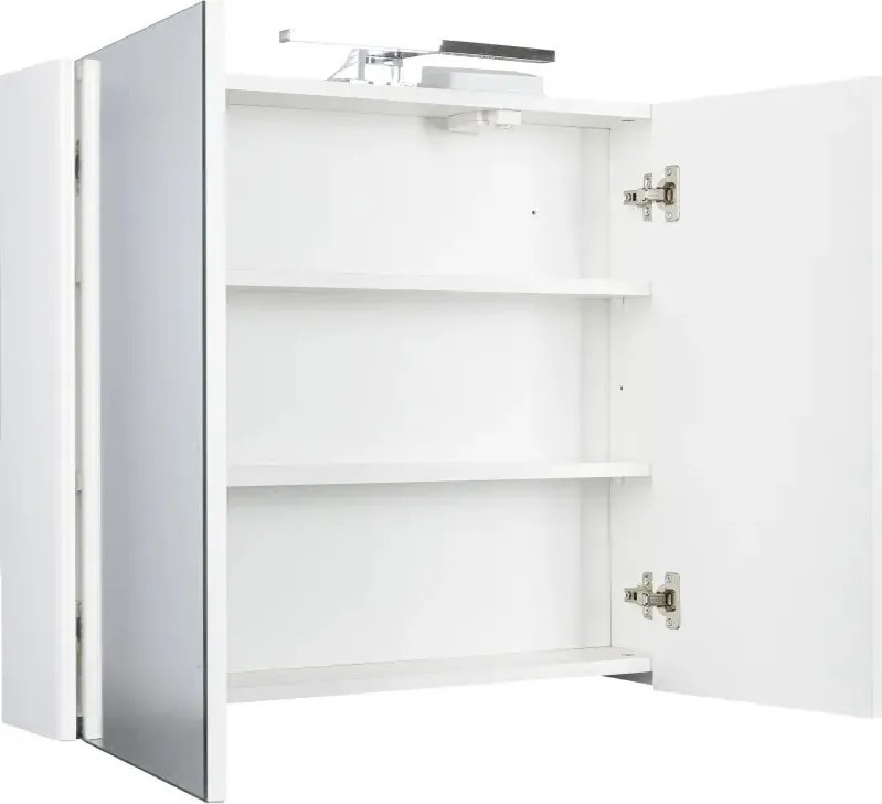 TMP SHARP Tükrös fürdőszobai szekrény LED világítással - 75 cm