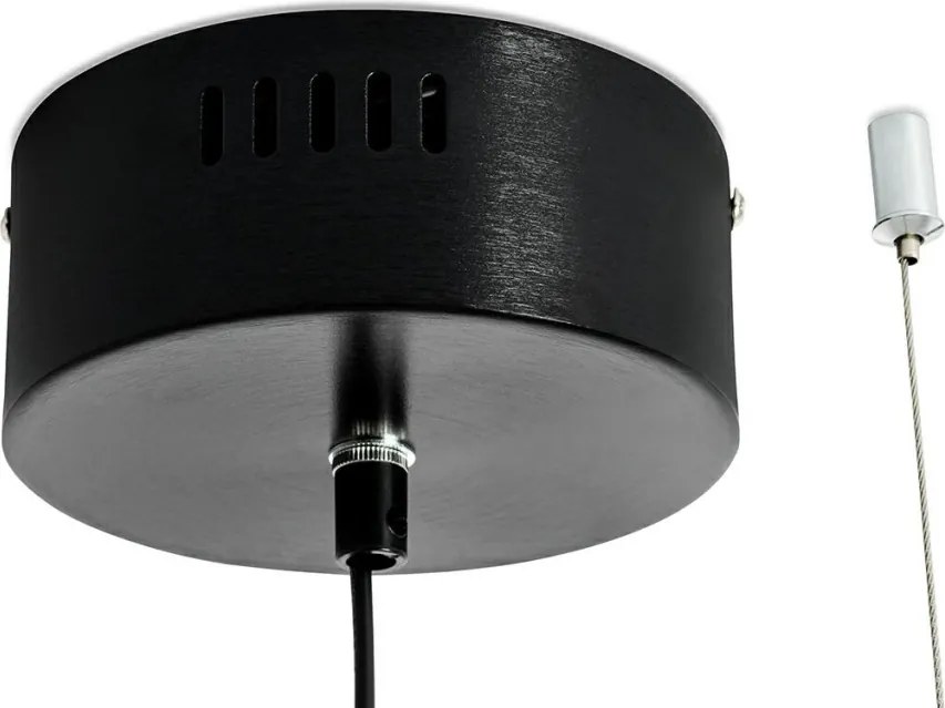 King Home VERTIGO XCP3400-125.BLACK Függőlámpa 1x17W/LED 3000K 1360LM IP20