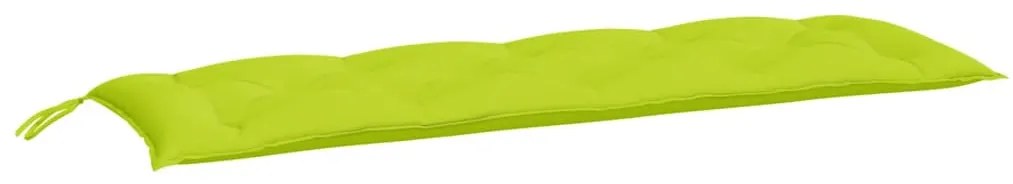 2 db élénkzöld oxford szövet kerti padpárna 150 x 50 x 7 cm