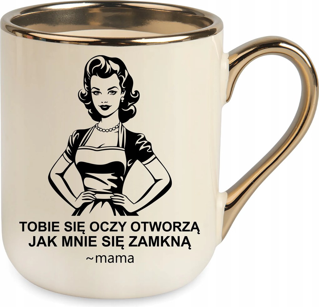 Bögre Elegáns Bézs Ajándék Anyák Napjára Születésnapra Ünnepekre+csomagolás