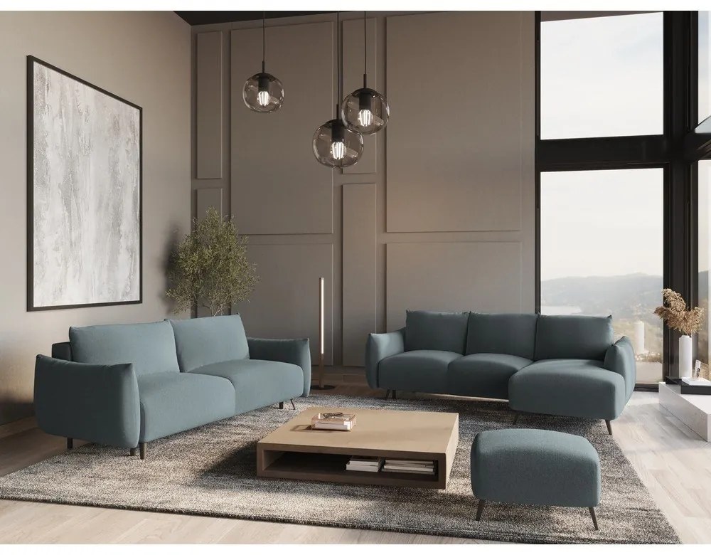 Világoskék kanapé 230 cm Malie – Makamii