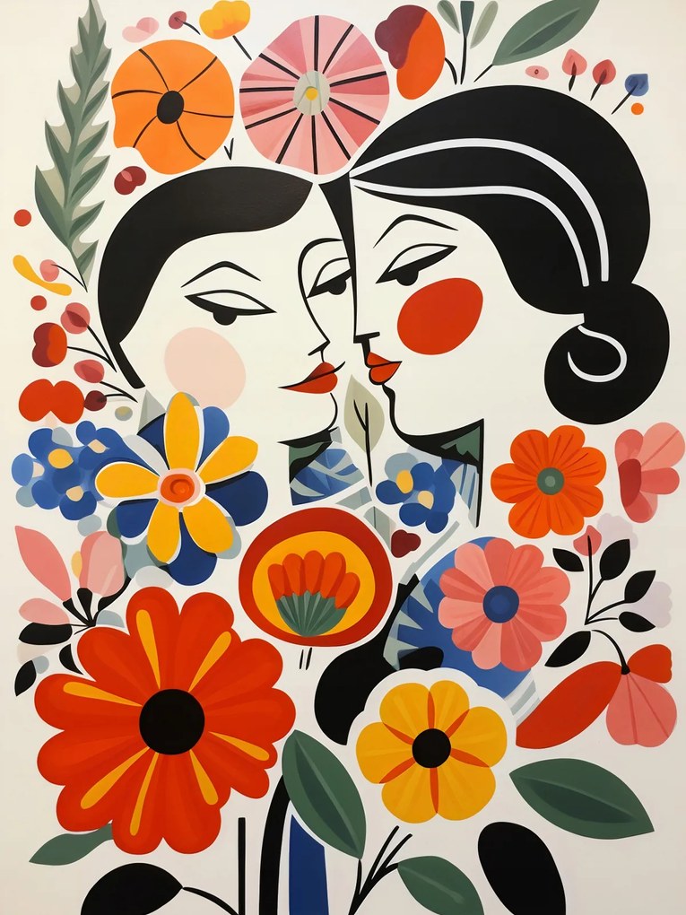 Poszter 30x40cm Virágos romantika