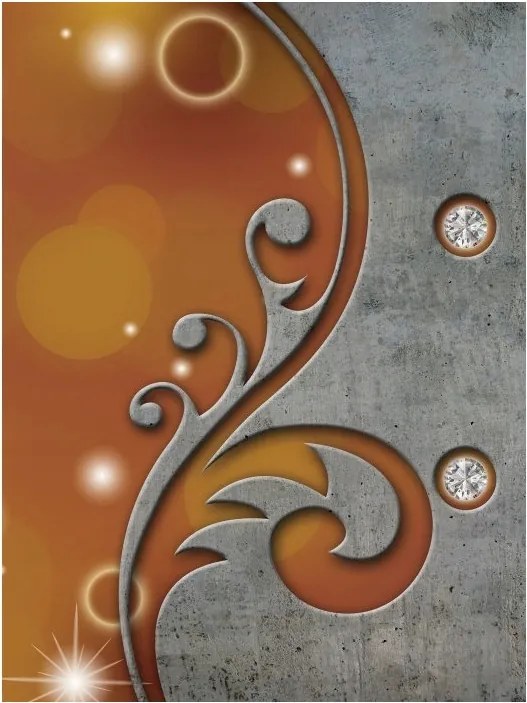 Fotótapéta Fémes kristályok Absztrakt vinil dísz 184x254 +ragasztó