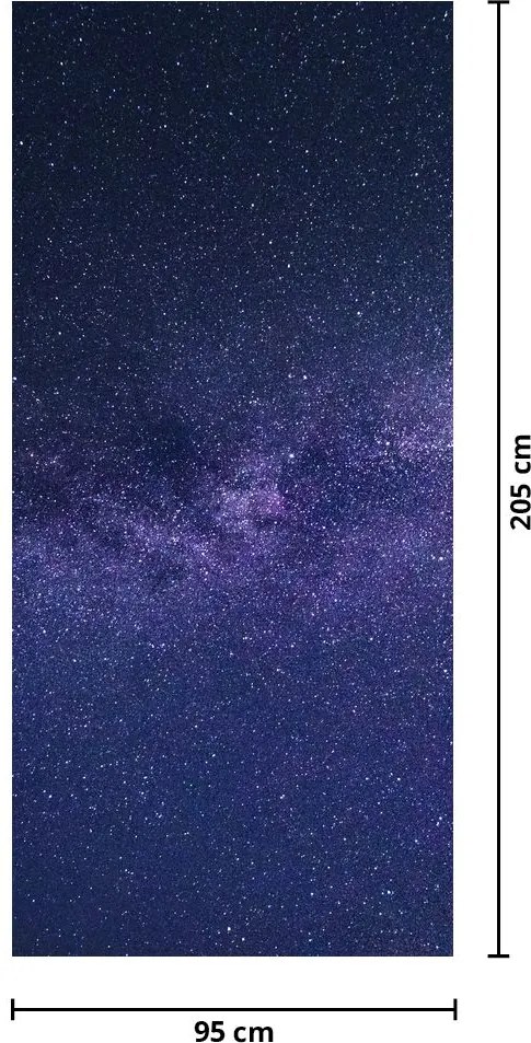 Fotótapéta ajtóra - Galaxis (95x205cm)