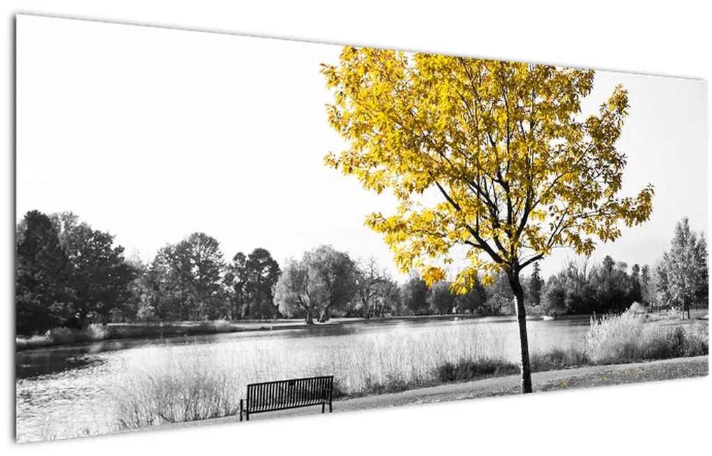 Kép - Pihenés a parkban (120x50 cm)