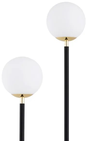 Argon 7073 - Állólámpa FERRONE 2xE14/7W/230V fekete/fehér/arany
