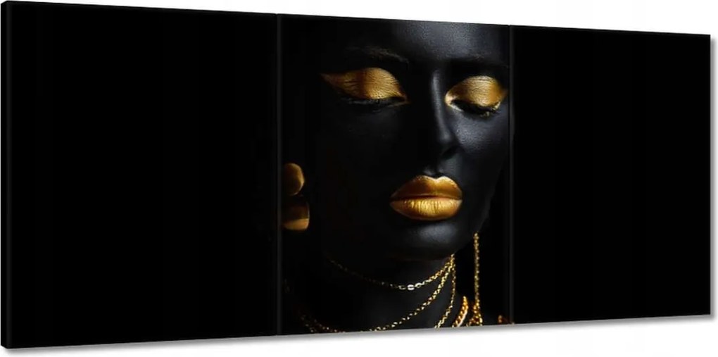 Vászonkép 150x70 Arany szemhéjak alatt