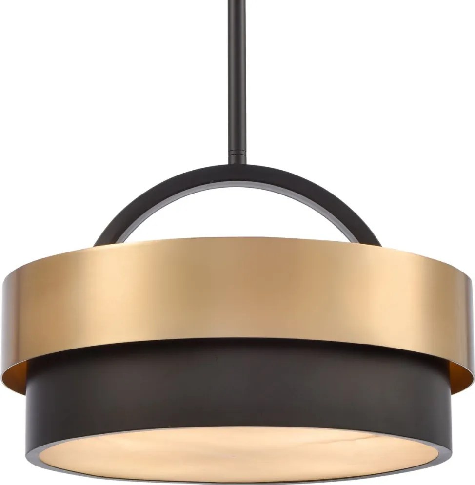 COSMOLIGHT P04760BR COBURG Ernyős Függesztett Lámpa Sárgaréz E14 IP20