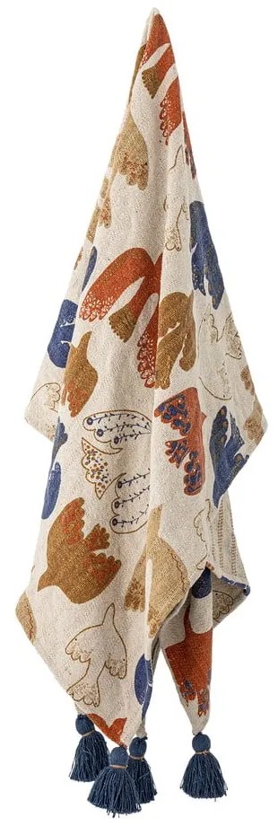 Barna újrahasznosított pamut takaró 130x160 cm Anniversary – Bloomingville