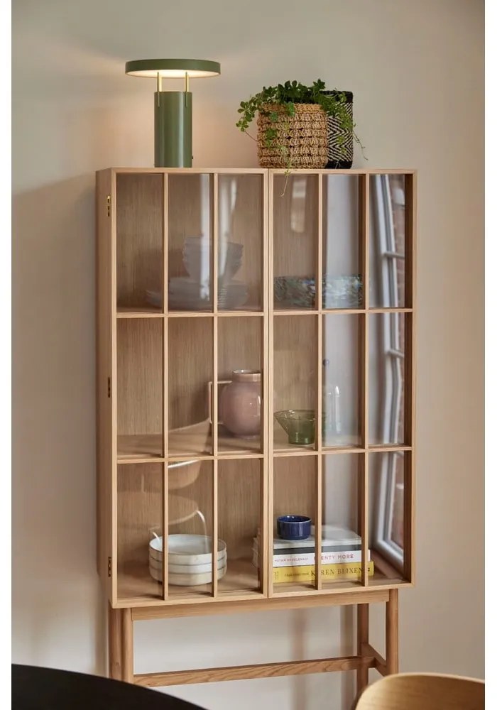 Zöld LED dimmelhető asztali lámpa fém búrával (magasság 28 cm) BringMe – Hübsch