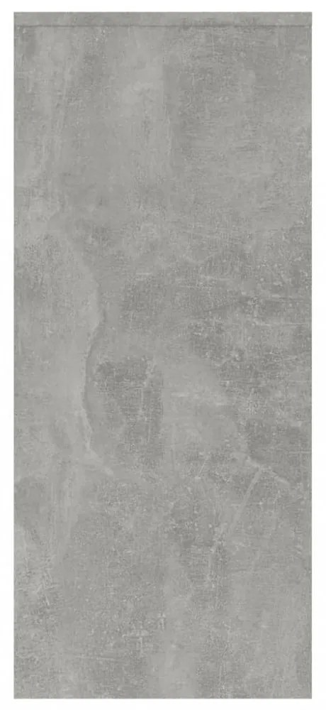 betonszürke szerelt fa tálalószekrény 102 x 33 x 75 cm