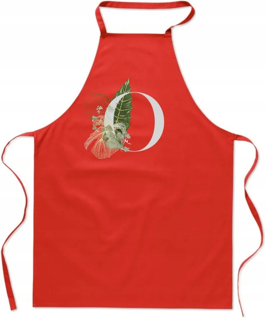 Konyhai Kötény piros Betűvel Olivia Olga FA_398_cw