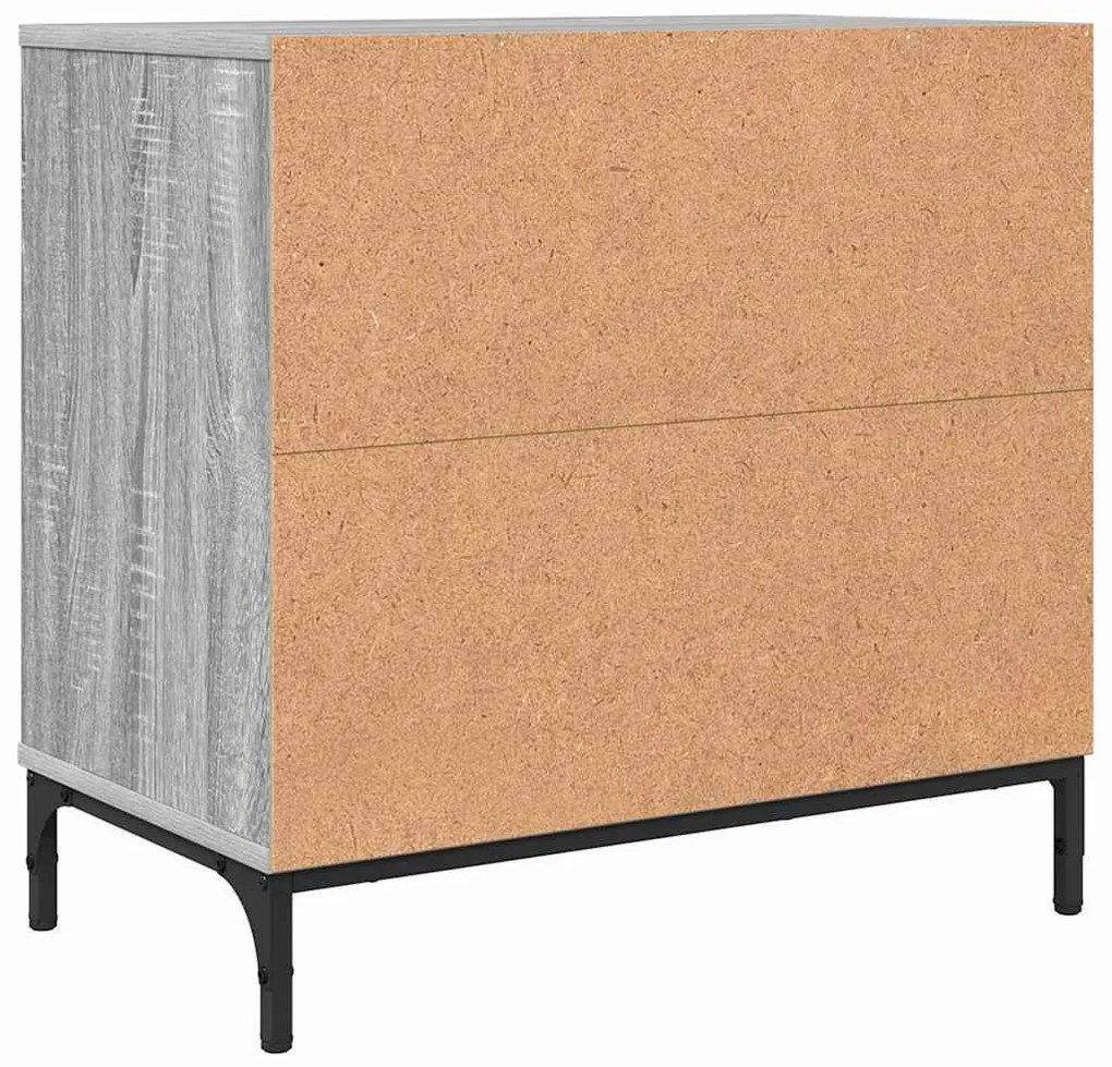 Éjjeli asztal fiókkal Szürke sonoma 63.5 x 36 x 61 cm Faanyag