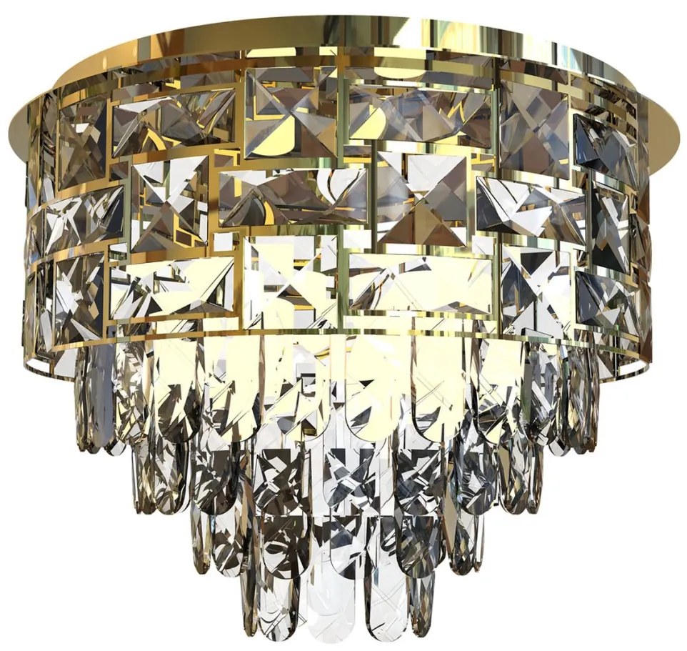 MILAGRO ML8884 LUXURIA Kristály Mennyezeti Lámpa Arany E14 IP20