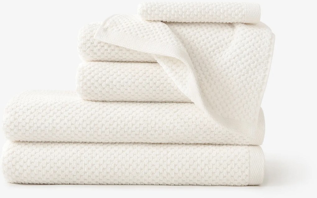 Goldea pamut frottír törölköző / fürdőlepedő micro pure - vanília 50 x 100 cm