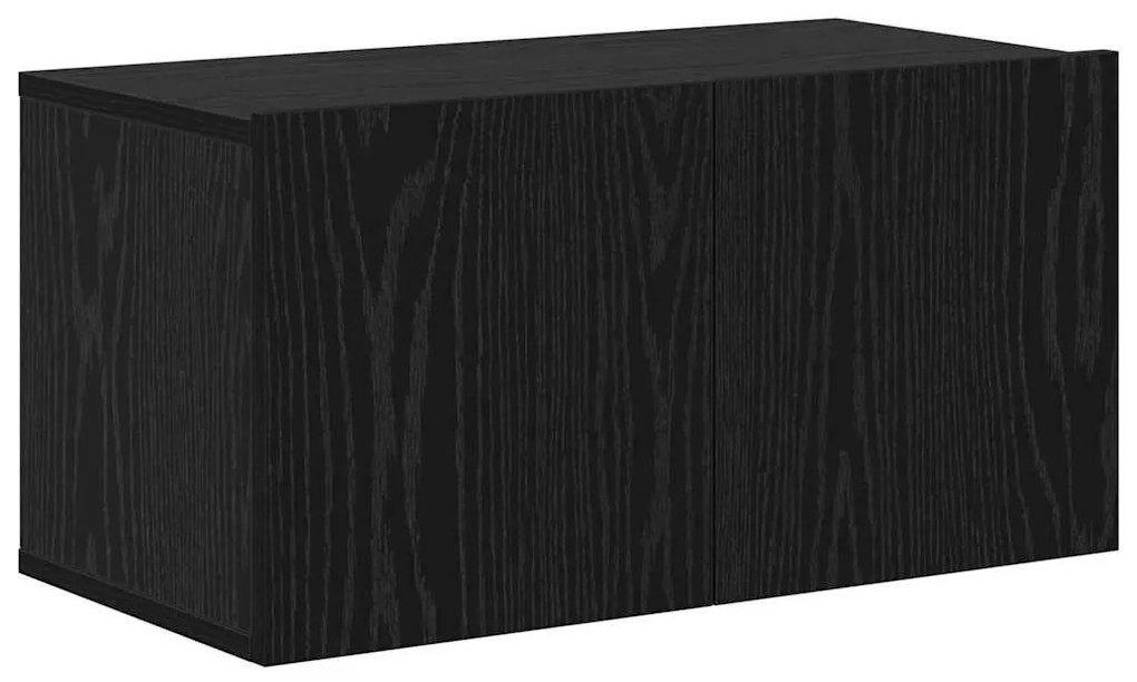 TV szekrény garnitúra 2 pcs Musta tammi Faanyag