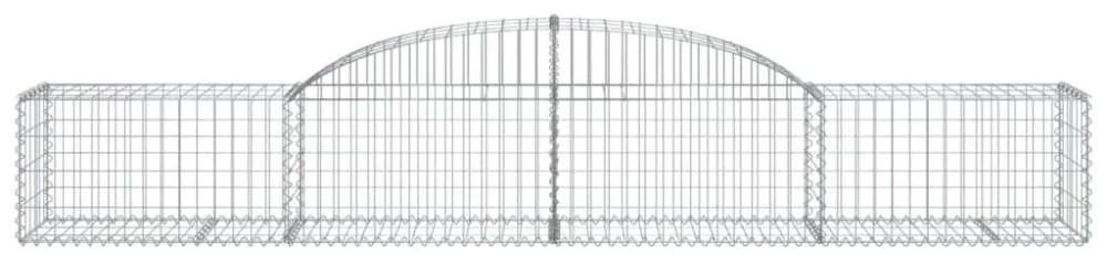 10 db íves horganyzott vas gabion kosár 300x50x40/60 cm
