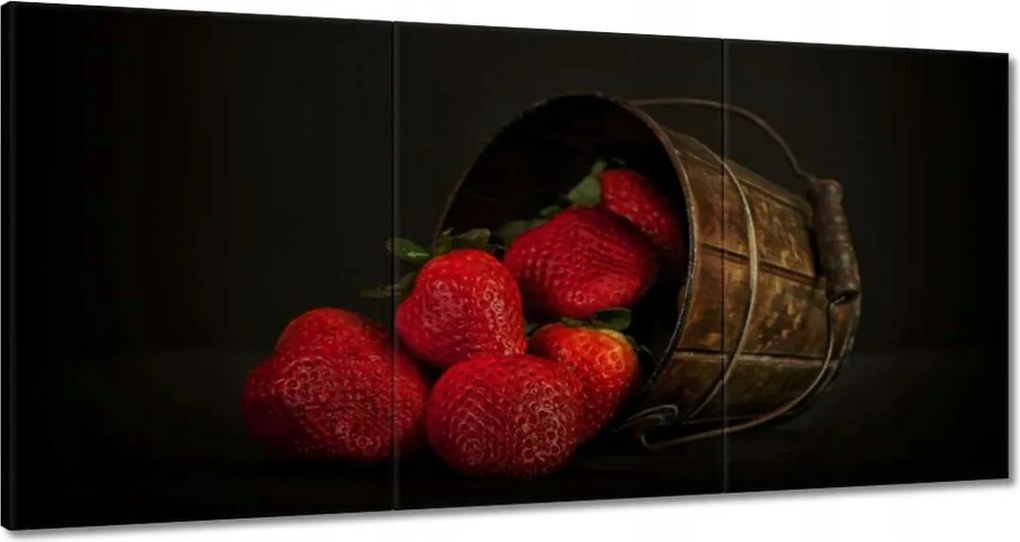 Vászonkép 180x90 Természetes eper