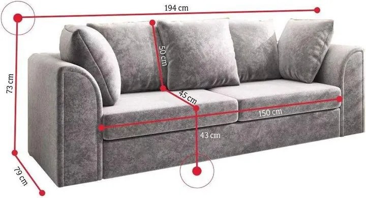 CLOE 3+2 Személyes Design Kanapé