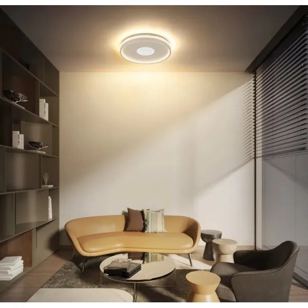 Globo 48563-30S - LED dimmelhető mennyezeti lámpa SHIRLEY 30W/230V 2700–6500K átm. 41 cm + távirányító