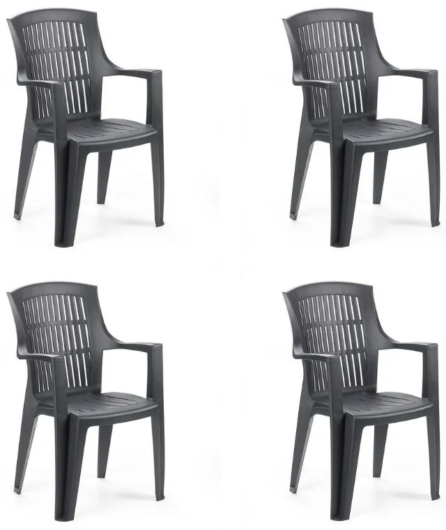 Amarillo kerti szék Antracit - 4 Db SX