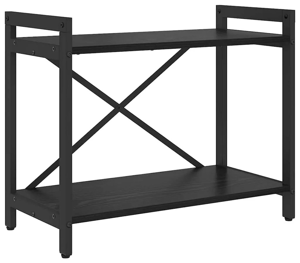 Könyvszekrény Musta tammi 60 x 30 x 48.5 cm Faanyag