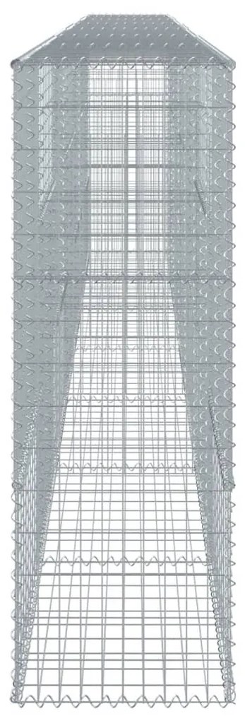 horganyzott vas gabion kosár fedéllel 700 x 50 x 150 cm