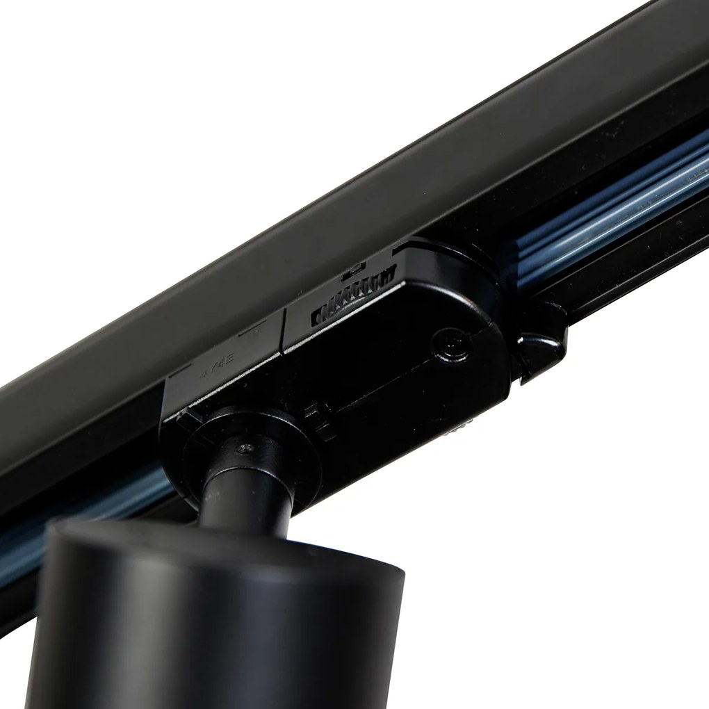 Okos sínrendszer 5 spotlámpával fekete jobb oldali LED-del, 3 fázisú - Iconic Jeany