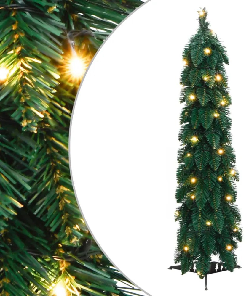 megvilágított műkarácsonyfa 30 LED-del 60 cm