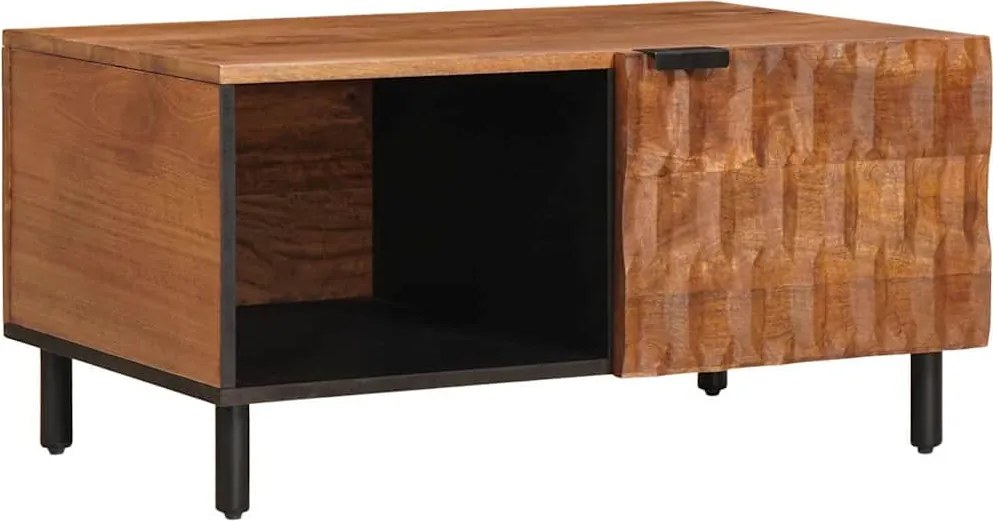 vidaXL Dohányzóasztal Barna 80 x 50 x 40 cm Tömör Mangófát