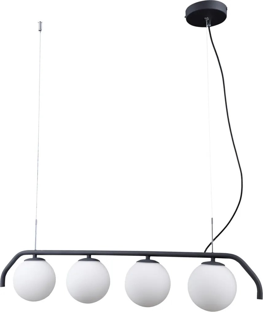 ITALUX PND-3300-4-BK CARIMI Többágú Függesztett Lámpa Fehér, Fekete G9 IP20