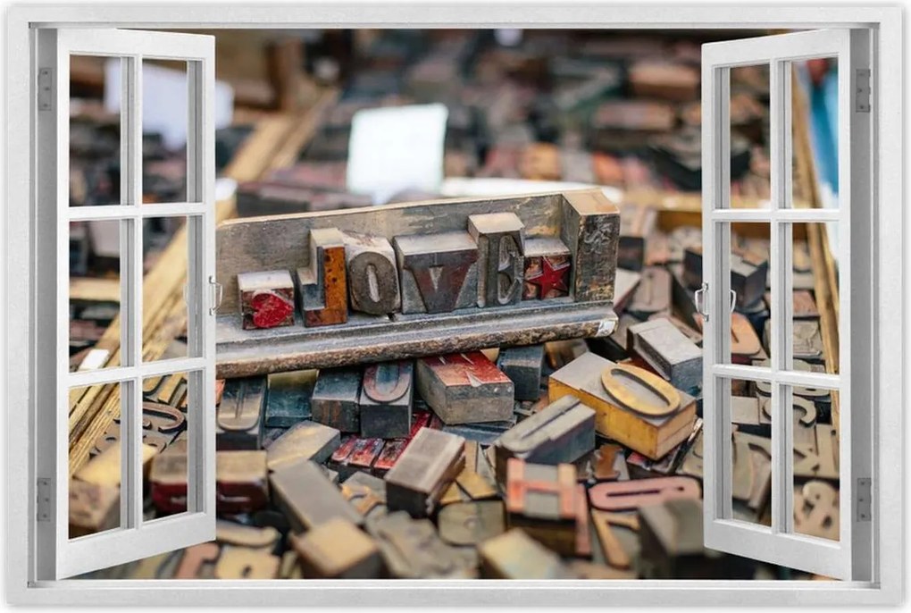 Poszterek 90x60 Love felirat