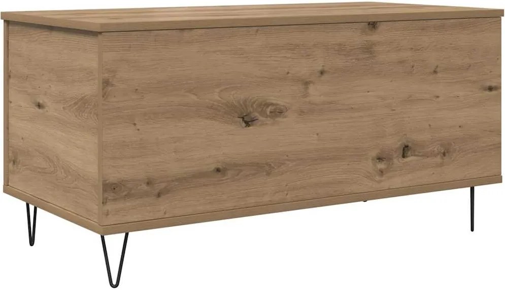 vidaXL Dohányzóasztal kézműves tölgy 90 x 44.5 x 45 cm Faanyag