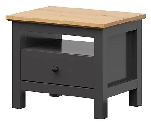 Éjjeliszekrény Hesen KOM1S/5/6 (grafit + artisan tölgy). 1062499