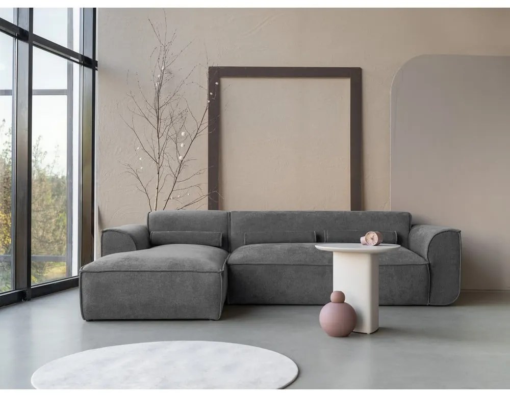 Szürke sarokkanapé (bal oldali) Flex Felix – Miuform