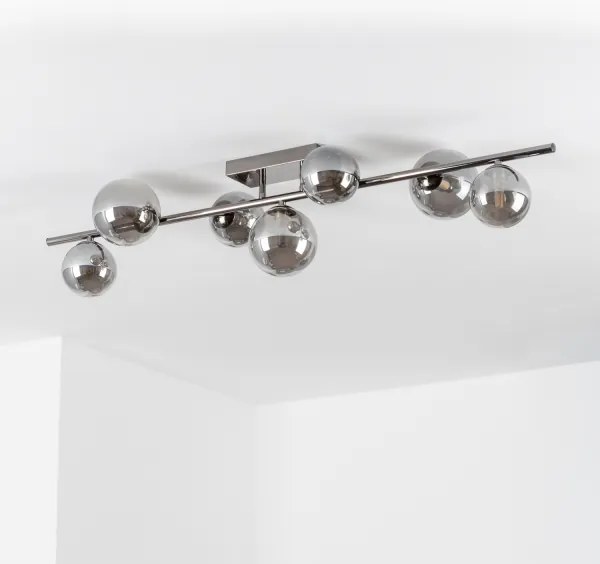 Brilagi - LED felületre szerelhető csillár MILLA 7xG9/3W/230V fekete króm/füstszínű