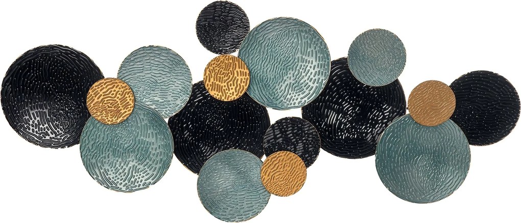 HOMCOM 3D Fali Művészet Fém Fali Dísz Fali Dekoráció Szobor Nappali Művészet Hálószobához Étkezőhöz Modern 121 x 53 cm | Aosom