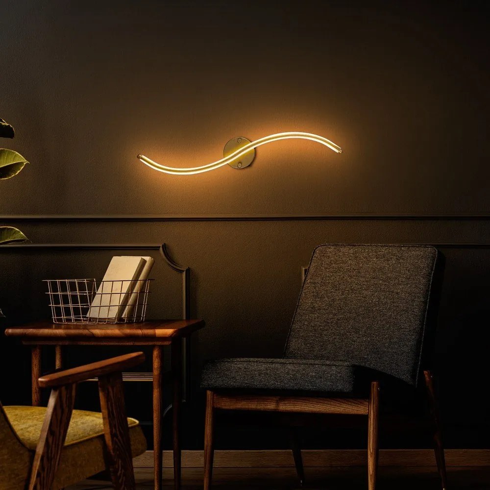 Aranyszínű LED fali lámpa Yilan – Opviq lights