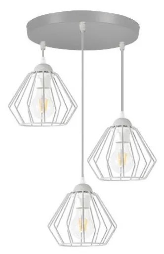 Belis Csillár zsinóron CEED 3xE27/60W/230V szürke BE0194